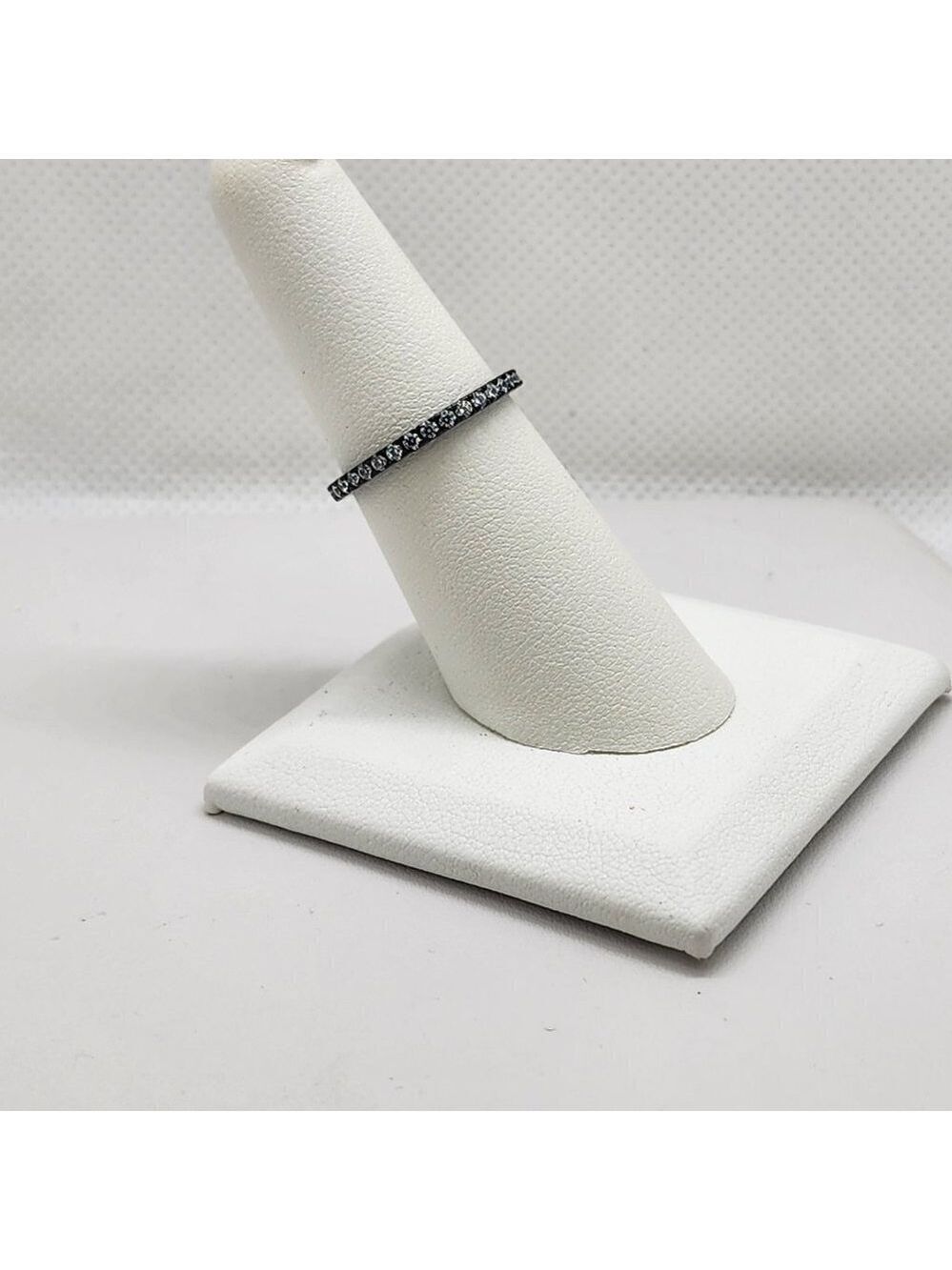 Brand New Sterling Silver 925 Rhodium Cz Ring